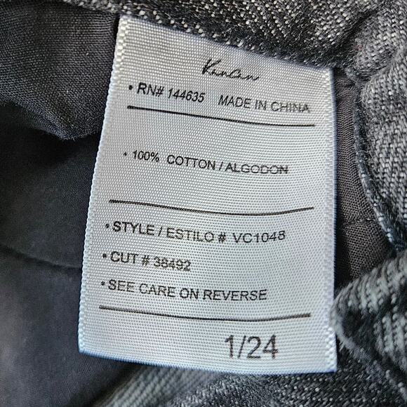 Kancan Estilo Black Dark Denim Skinny Jeans Cotton Distressed High Rise 1/24 - Picture 8 of 11